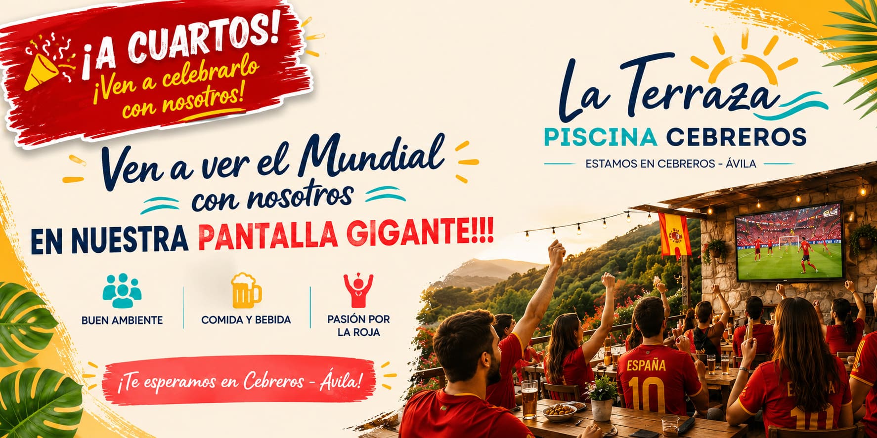 A CUARTOS!! CELÉBRALO CON NOSOTROS!!